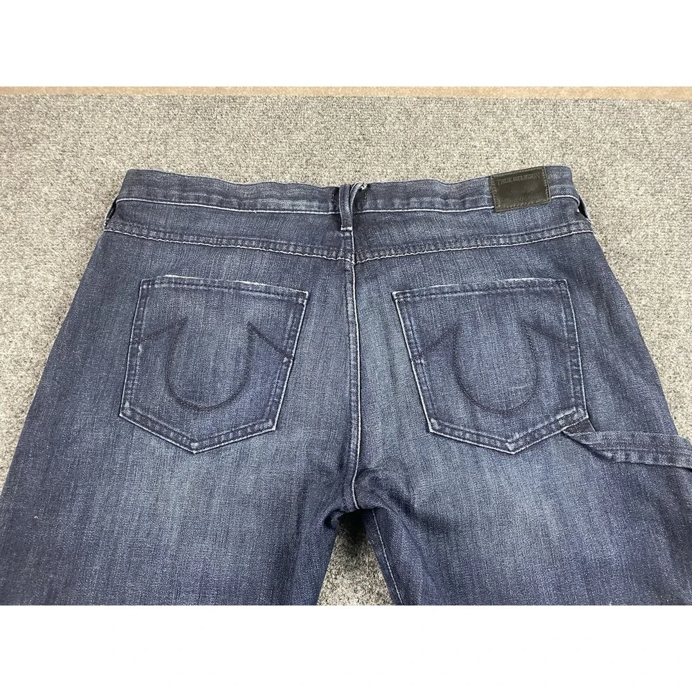 True Religion Audrey Slim Boyfriend Jeans Dark Wash Selvedge Denim Size 32